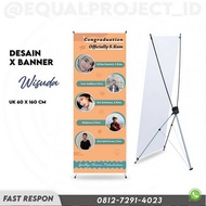 Jasa Desain Roll Banner X Banner Wisuda Murah
