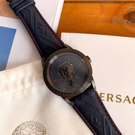 Versace Palazzo Empire Quartz Blue Grey 43mm Dial Men's Watch VERD00118