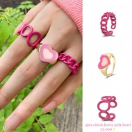 3pcs Heart Geometry Rings Geometry Rings