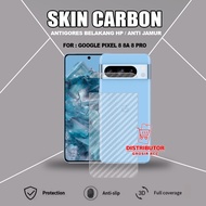GOOGLE PIXEL 8A SKIN CARBON TRANSPARENT ANTI-SCRATCH BACK GOOGLE PIXEL 8A SCB1