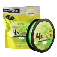 TAIYU 4 Strands Fishing Line 300M PE Braided 19LB-70LB Japan Durable Multifilament Fishing Line Supe