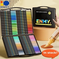 【Wholesale】ENMY Black Box 60 colors Acrylic Marker Soft Tip Pen Paint Drawing Coloring Painting Art 