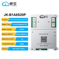 JIKONG JK-B1A8S20P 200A 4S lifepo4 BMS 5s 6s 7s 8s 200A Smart Lifepo4 Li-ion 1A Active Balance Lithi