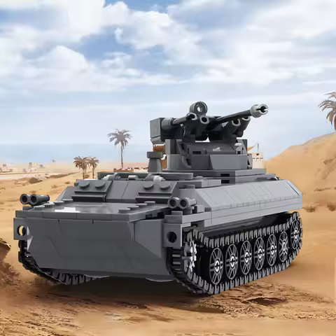 Gobricks MOC Military Tank Series MT LB 6MB IFV Building Block Set SKOT-2AP Turret PKT Machine Gun B
