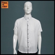 ♞Obra ni Juan Cyclist Fit Polo Barong - White (#2698)