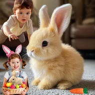 Bunny-Easter My Realistic Bunny Toy Bunny Realistic Bunny Interactive Plush Bunny Tjumping Twitching