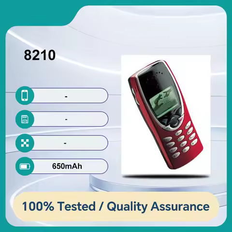 Original Unlocked 8210 650mAh Mobile Phone Compact Design Reliable Performance Good Condition
