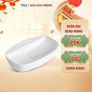 Lavabo TUSLO L007 mang đến vẻ đẹp tinh tế với thiết kế đơn giản nhưng sang trọng. Chất liệu gốm sứ c