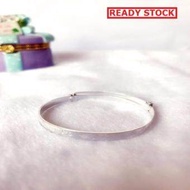 Elliz Unisex 925 Silver Kid  Baby Toddler Adjustable Bangle Bracelet (Gelang Tangan Kanak-Kanak)