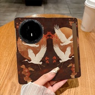 MagicV5 For Honor Magic V5 Magic V3 Magic V2 Magic VS2 Magic VS Magic V Vintage Red Crowned Crane Pa