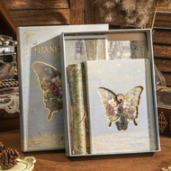 Butterfly Hollow Hand Letter Gift Box High-value ins Oil Painting Handbook Notebook Classmate Birthd