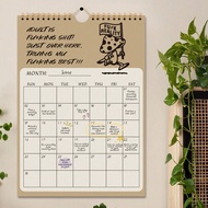 1 Pc Minimalist Wall Calendar For 2025,12 Reusable Sheets Of Undated Monthly Planner With Large Writ