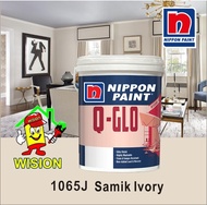 1065J SAMIK IVORY  1L / 5L /15L   NIPPON PAINT Q-GLO / INTERIOR PAINT /   Cat Rumah Dalam