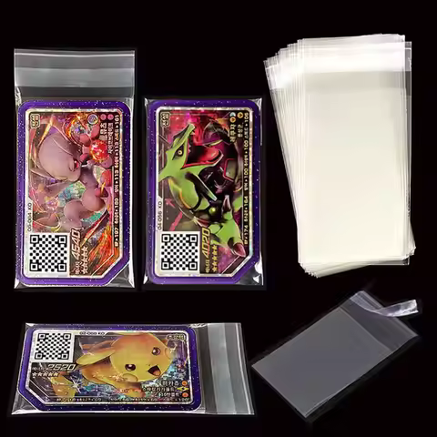 100Pcs Pokemon Gaole Transparent Sleeves Protector Disks Arcade Game Pokémon Ga-Olé Gaore Ga Ole Dis