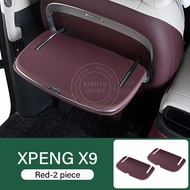 เหมาะสำหรับ 2025 2026 XPENG X9 แผ่นรองซิลิโคนป้องกันสำหรับแผงถาดด้านหลังของเบาะรถยนต์