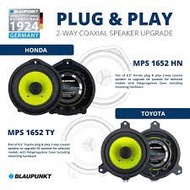 Blaupunkt MPS1652 Honda Toyota Plug & Play 2 Way Coaxial Speakers | Car Speaker | Speaker Kereta | M