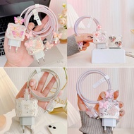 3D Charger Protector Cable & Charger Head 18w 20w Adapter Protector