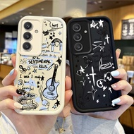 Butterfly Guitar Music Phone Case For OPPO A17 A18 A36 A57 A77S A58 A60 A72 A78 A79 A80 A98 F 25 F27