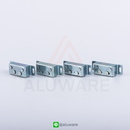 ก้ามปู มีสกรู!! ตัวล็อคก้ามปู มุ้งลวด ตู้กับข้าว ล็อคตู้กับข้าว กันชนสี่เหลี่ยม ล็อกมุ้ง ล็อกตู้กับข