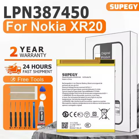 100% Brand New Battery LPN387450 For Nokia XR20 Battery + Free Tools