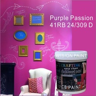 41RB 24/309 D /CHALKBOARD PAINT ( 1L ) CRAFTING EASY CLEAN FOR INTERIOR &amp; EXTERIOR WALL PAINT / PAPAN KAPUR CAT / chalk