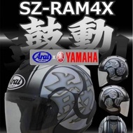 ➡️ KingzGarage ⬅️ Helmet Arai SZ-Ram 4X Kodo Black Yamaha Limited Edition