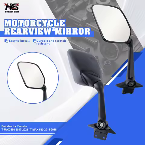 HS Motorcycle Rearview Mirror Side Mirrors Foldable For Yamaha T-MAX 530 XP 530 2015-2019 T-MAX 560 
