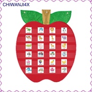 [chiwanji4x] Teacher's Classroom Organizer with 6 Pockets, Red, Wall Hanging for Daily