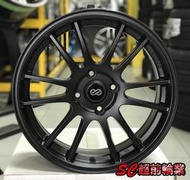 【超前輪業】ENKEI SC36 16吋 4孔100 完工價 4800 FIT YARIS FIESTA 平光黑