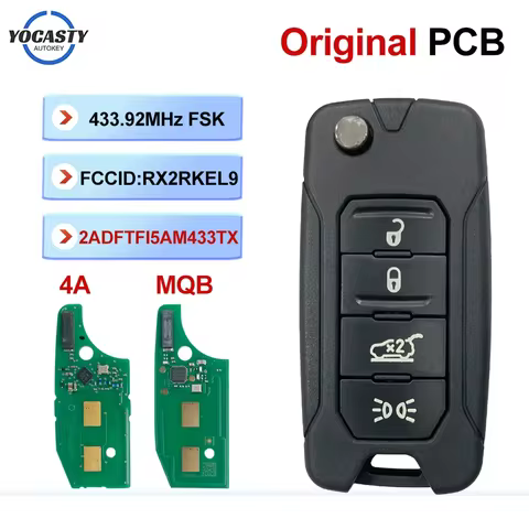 OEM 4A Chip MQB48 Chip For Jeep Renegade 2016 2017 2018 RX2RKEL9 2ADFTFI5AM433TX SIP22 Blade 433.92M