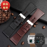 Watch Strap Men's Large Watch Strap Suitable for Feike Dissay DZ7396DZ1206DZ1399DZ1405 Genuine Leath