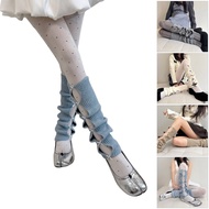 GB Fashion Leg Warmers Knit Leg Warmers Long Leg Socks Hollow Out Bows Legwarmers