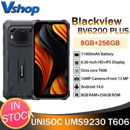 Blackview BV6200 Plus Rugged Phone 8GB+256GB 6.56'' Display 11000mAh Unisoc UMS9230 T606 16MP Camera