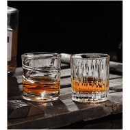 250ML Whiskey Wine Glass Creative Household Party Rotating Drinking Cup Crystal Water Liquor Beer Gl