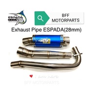 ESPADA LC135 RACING EXHAUST OPEN 28MM STAINLESS STEEL