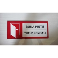 Acrylic Sign Open Close Door Back Sign Board Acrylic Label