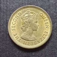 1965 Hong Kong (British) Queen Elizerbeth The Second Nickel Brass 5 Cents 香港 伊麗莎白二世 銅鎳幤 五仙