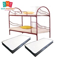 3V Single Double Decker Bed Metal Bunk Bed WITH  5 Inches Mattress