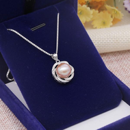 Dây Chuyền Ngọc Trai Thật Cao Cấp Dây Chuyền Bạc Nữ S925 Đính Ngọc Trai 3 Màu - M1204 - Bảo Ngọc Jew