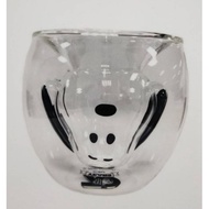 [Snoopy 70th Anniversary] Snoopy Classic Face Double Glass Cup PEANUTS Peanut Comic 70th Anniversary