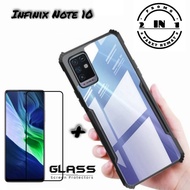 Hard Case Infinix Note 10 Paket Tempered Glass Layar Infinix Note 10