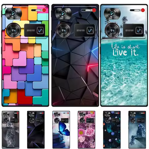 For ZTE nubia Z60 Ultra Case Silicone Luxury Space Soft Bumper for Nubia Z60 Ultra 5G NX721J Phone C