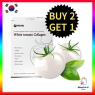 [KOREA] [Bundle of 3] Crystal White Tomato Extract Powder 30P, L-Glutathione Whitening Supplement Skin Glow Hyaluronic Acid Fish Collagen