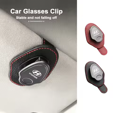 1PCS Car Sun Visor Glasses Clip Ticket Card Storage For Hyundai I10 I20 I30 IX35 Tucson Solaris Acce
