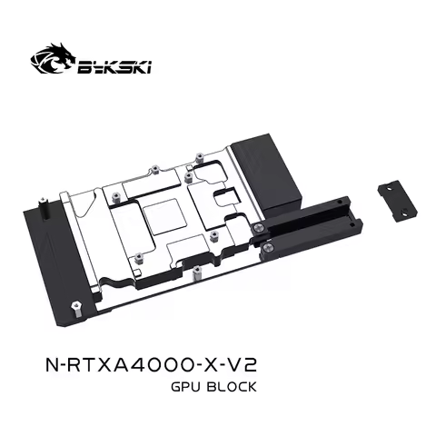 Bykski GPU Block For Leadtek RTX A4000 , Video Card Cooler With Backplate , PC Cooling Radiator , N-