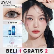 [Beli 1 Gratis 2]UYAAI Softlens Mata Korea Best Seller 6 Months(1Pasang softlens + Air Pencuci Softl