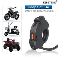 KEBETEME QC3.0 PD Motorcycle Charger USB Type c Car Charger 30W Waterproof Handlebar Mounting Bracket Charger for 12V 24V