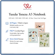 Greeting Life Yusuke Yonezu A5 Grid Notebook 64 Pages FSC Paper Made in Japan