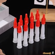 CHEESELY 10/20Pcs Caulk Cap, Tube with Cover Soft and Hard Caulking Nozzle Extension, Accurate Seala