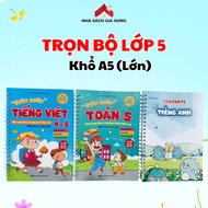Book - Takenote Math - Vietnamese 4-5 - English grade 5 (Version 5.0) - A5 paper size Math Exercise 